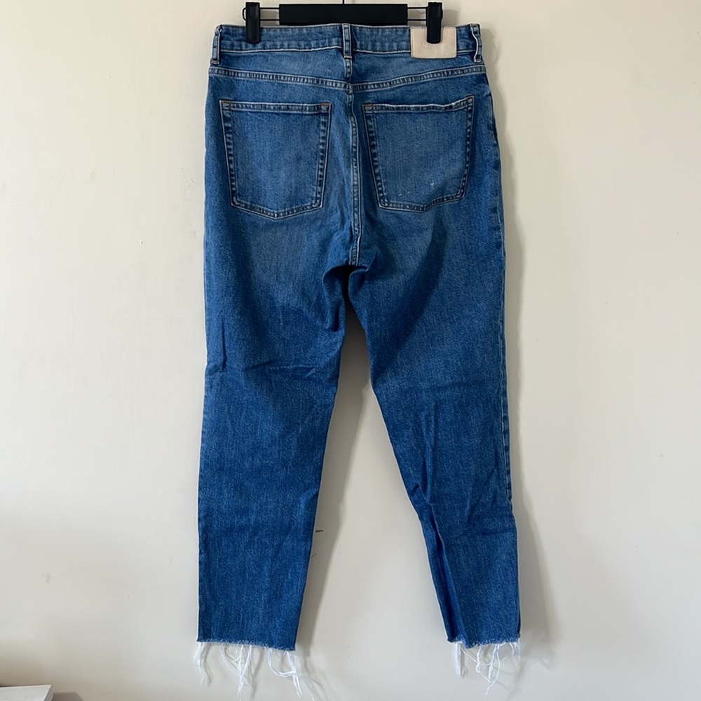 Everlane The Curvy Cheeky Medium Wash High Waist Denim Jean Size 30 Regular - Picture 8 of 13